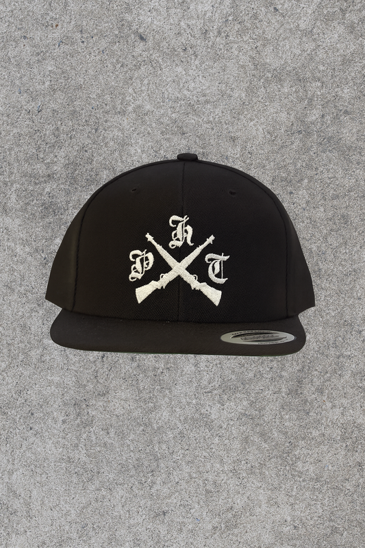 PHC Black Snapback Hat